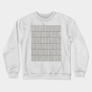 Rectangular Grid Pattern - Grey Crewneck Sweatshirt